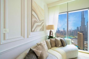 FULL BURJ KHALIFA AND FOUNTAIN VIEW IN MODERN FURNITURE - Emaar